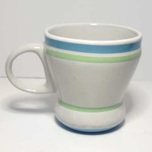 ROYAL NORFOLK GREENBRIER INTERNATIONAL HEAVY COFFEE MUG REPLACEMENT BLUE GREEN - Picture 2 of 5